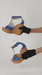 Sandalias de Plataforma Jimmy Choo en Piel Exótica Azul