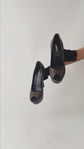 Tacones Yves Saint Laurent en Piel Café Tipo Peep Toe
