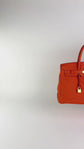 Bolso de Mano Hermès Birkin 35 en Piel Orange