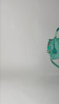 Bolso Tote Kurt Geiger Southbank Arcoíris en Lona Verde Aqua