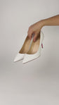 Tacones Christian Louboutin Kate en Piel Blanca