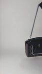 Bolso Crossvody Fendi Dotcom en Piel Negra con Diseño Bicolor