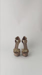 Sandalias de Tacón Sergio Rossi en Piel Charol Nude