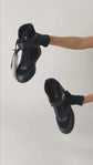 Tenis Louis Vuitton Epi Wedge en Piel Epi y Gamuza Negra