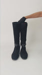 Botas Largas Louis Vuitton en Gamuza Negra